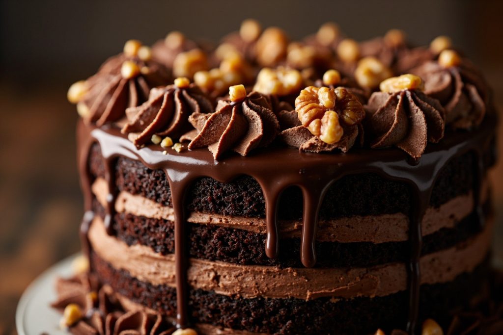 Торт Шоколадно-ореховый: пошаговый рецепт и советы по украшению