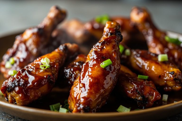 Куриные крылышки с медом и соевым соусом