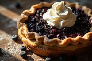 Пирог с черникой и взбитыми сливками: пошаговый рецепт и идеи для украшения