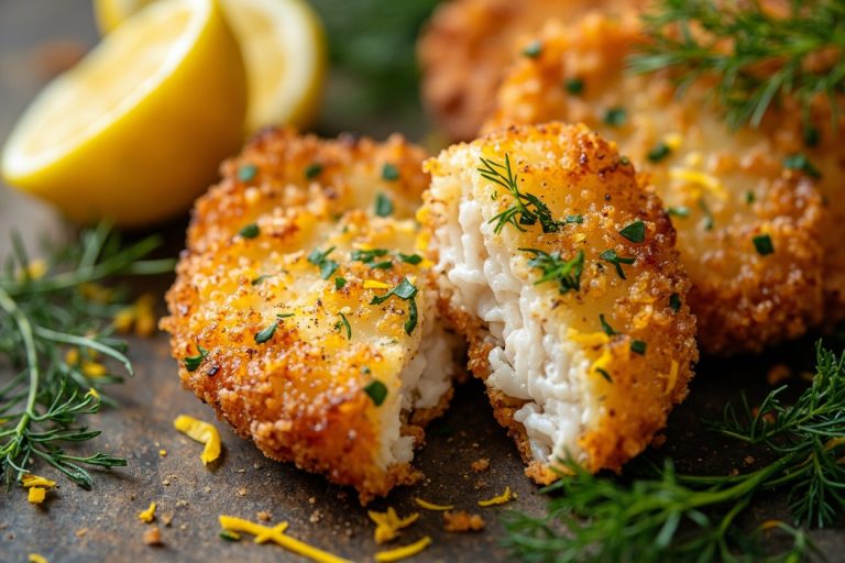 Рыбные котлеты с лимоном и укропом в аэрогриле