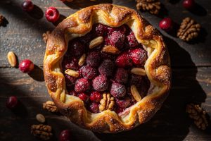 Пирог с клюквой и орехами: пошаговый рецепт и идеи для украшения