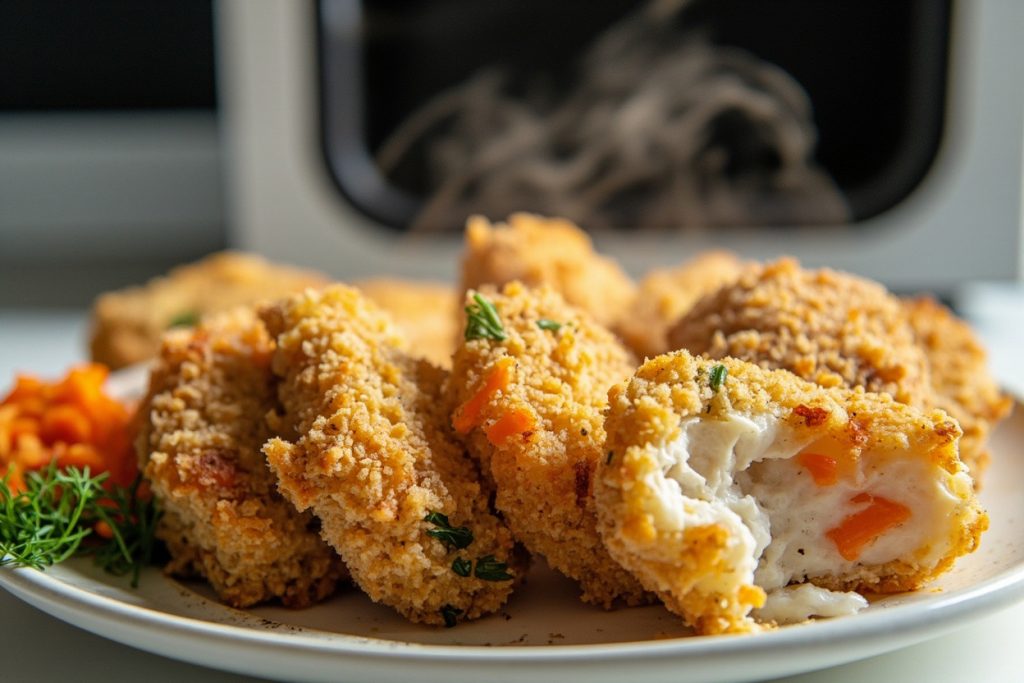 Рыбные котлеты с морковью и луком в аэрогриле