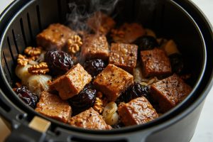 Телятина с черносливом и орехами в аэрогриле