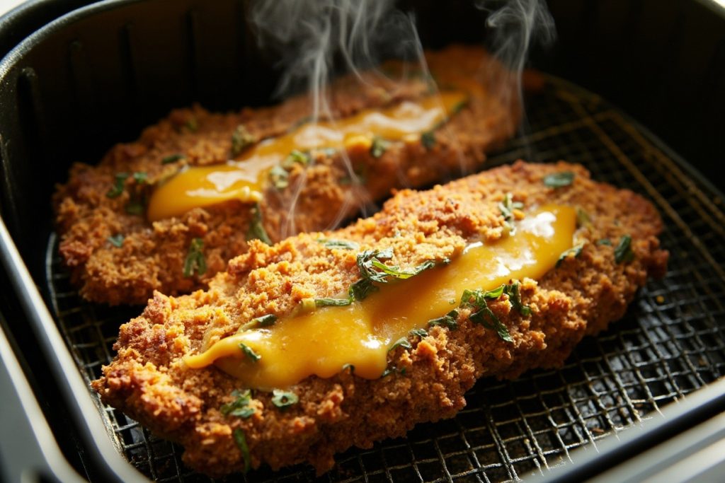 Котлеты из индейки с сыром и укропом в аэрогриле