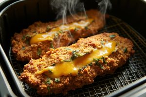 Котлеты из индейки с сыром и укропом в аэрогриле