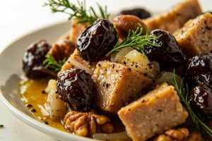 Телятина с черносливом и грецкими орехами в аэрогриле