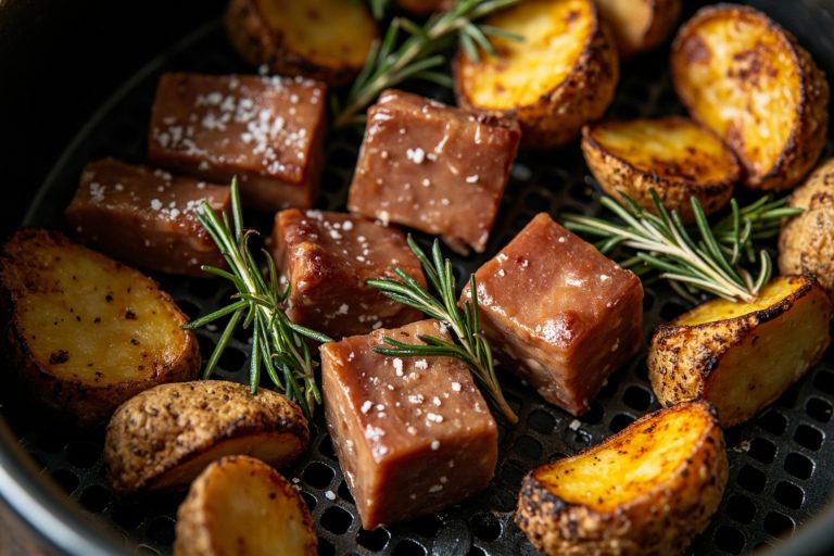 Свинина с картофелем и розмарином в аэрогриле