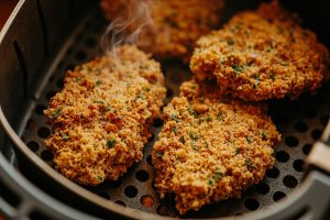 Куриные котлеты с сыром пармезан и орегано в аэрогриле